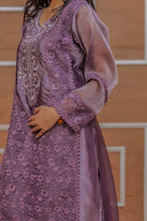 Mehroon Velvet Sharara Set